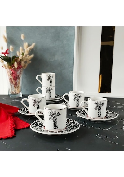 Regna Home Harmony Zürafa 6 Kişilik Kahve Fincan Takımı ( HBF-12