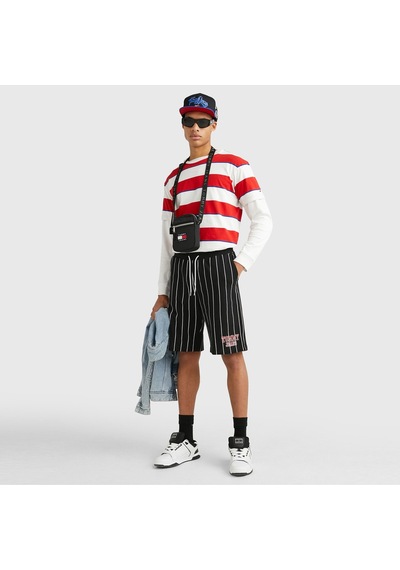 Tommy Hilfiger Tommy Jeans Ovz Pinstripe Erkek Siyah Şort Siyah