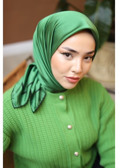 Silk Home Düz Micro Saten Eşarp 28010-14 Siyah