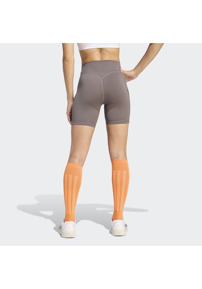 Adidas Optime Workout 3stripes Kadın Kahverengi Antrenman Taytı Jz1099 Gri