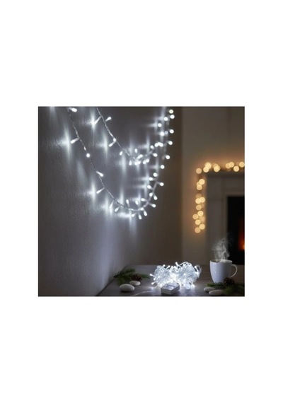 Hubrendy Emin Damla Uçlu Beyaz Işık Şeffaf Kablo 10m 100 Led