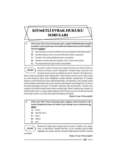 Hakimlik Ticaret Hukuku Soru Bankası 22. Baskı Monopol Yayınları