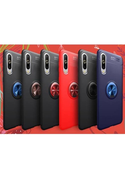 Xiaomi Mi 9 Lite Kilif Yüzüklü Tam Korumali Silikon Kapak 417131132