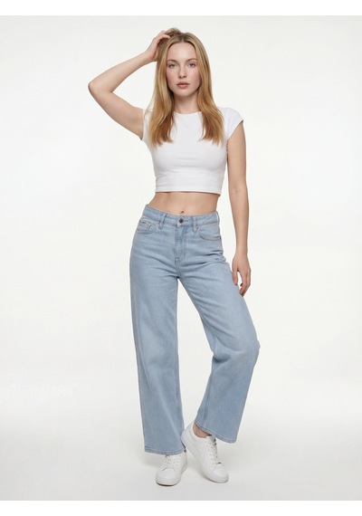 LOFT Bella Regular Fit Kadın Pantolon Lf2042524 Q1.v1 Denim