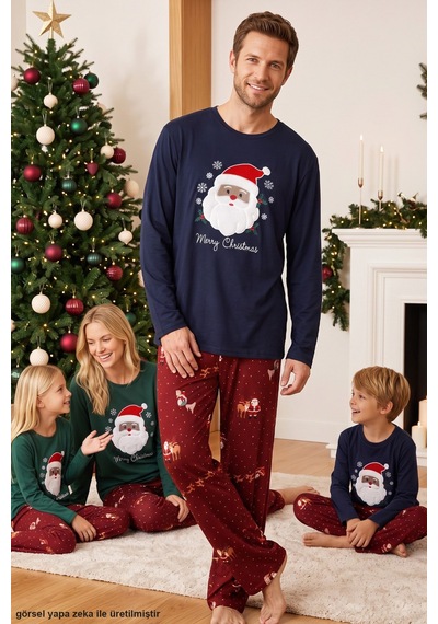 Siyah İnci Yılbaşı Temalı Termal Kumaşlı Ultra Soft Yumuşak Baba-oğul Örme Pijama Takımı 26225810-1 Lacivert Siyah İnci Yılbaşı Temalı Termal Kumaşlı Ultra Soft Yumuşak Baba-oğul Örme Pijama Takımı 26225810-1 Lacivert