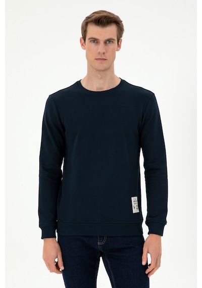 U.S. Polo Assn. Erkek Regular Fit Bisiklet Yaka Lacivert Sweatshirt 50293471-VR033