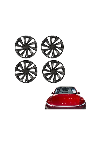 Tesla Juniper Elara Jant Kapağı Seti 19 İnç Mat Siyah