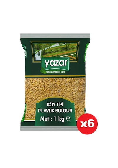 Yazar Köy Tipi Pilavlık Bulgur 6 x 1 KG