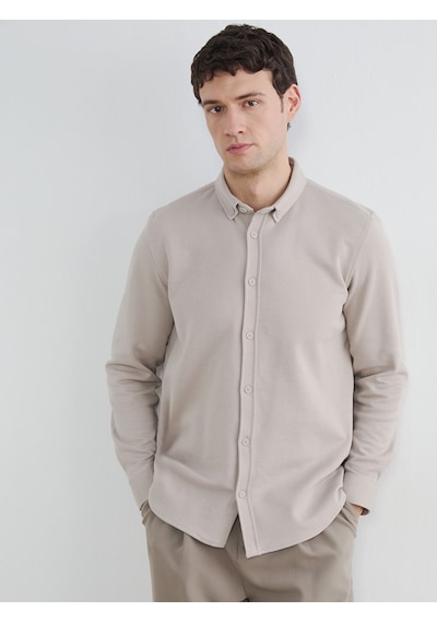 Lcw Vision Bej Slim Fit Erkek Gömlek