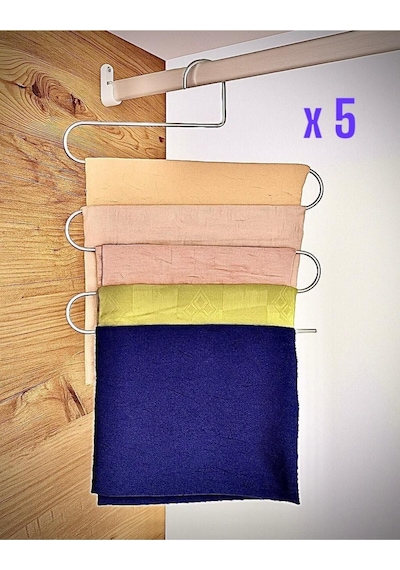 Pantolon Askısı 5'li Metalik