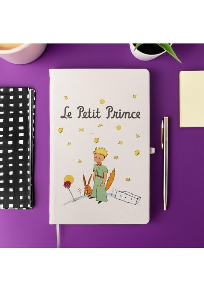 Küçük Prens Tasarımlı Çizgili Not Defteri 13 Cm X 21 Cm Ölçülerinde, 100 Yaprak