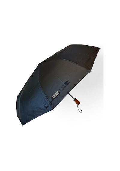 Baginn 10 Telli Tam Otomatik Şemsiye Ahşap Saplı 33 Cm Boy 105 Cm Çap Rainwalker Siyah Renk 001
