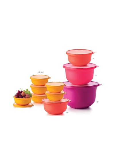 Tupperware Aloha 10 Lu Set Esc