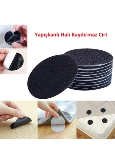 Yapışkanlı Halı Kaydırmaz Cırt Ped Yıkanabilir Ve Tekrar Kullanılabilir 5 Cm
