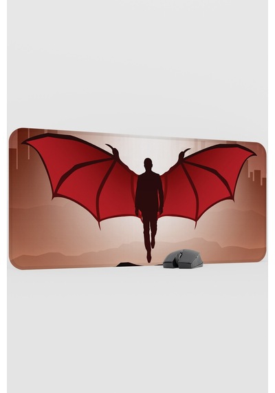 Lucifer V5 90x40 Xxl Gaming Kauçuk Kaymaz Taban Mouse Pad Fare Altlığı