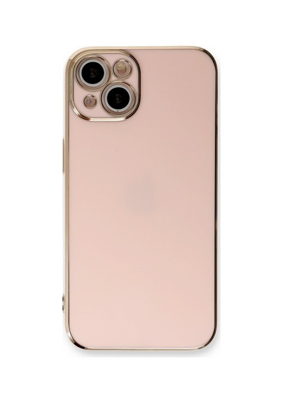 iPhone Uyumlu 13 Kılıf Volet Silikon - Pembe Düz Renkli