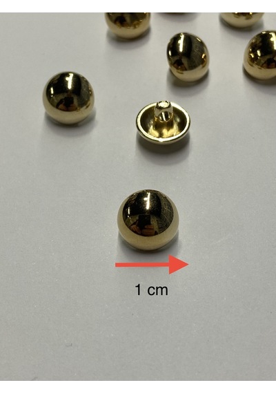 Bombeli Bluz Düğmesi / Metal Bluz Düğmesi/ 8 Li Set / Gold 527715