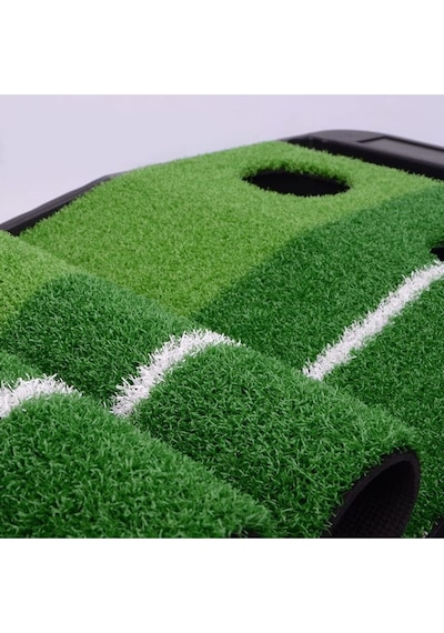Tdoo Golf Putting Green, Otomatik Top Geri Dönüşü, Taşınabilir 3 Top Ve 1 Golf Putter Çok Renkli