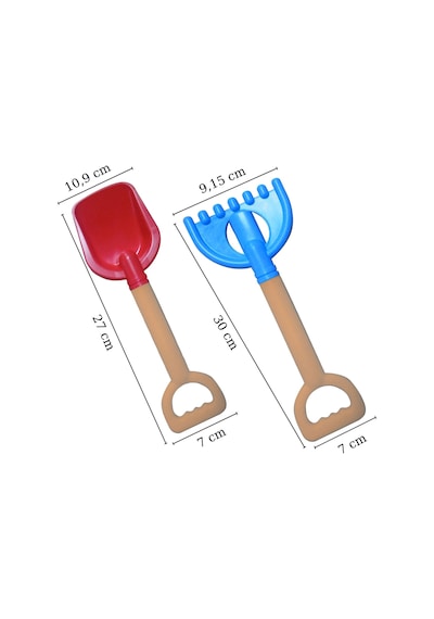 El Arabası Sarı + Kürek Ve Tırmık Hediye Set Sarı