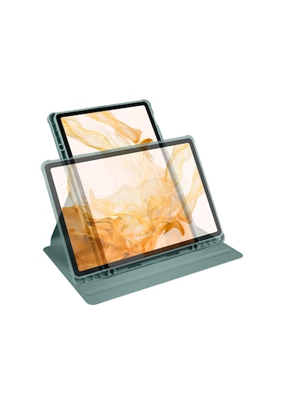 Galaxy Uyumlu Tab S8 Plus Sm-x800 Kılıf Termik Kalem Bölmeli Dönebilen Standlı Kılıf