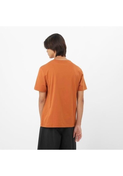 Salomon Salomon Logo Tee M Erkek T-shirt-29659 Turuncu