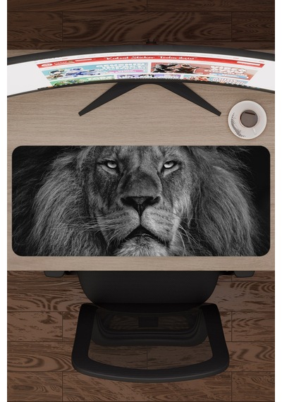 Aslan Kaymaz Dikişli Kauçuk Oyuncu Mousepad V4 - 70x30 Xl Gaming Mouse Pad Fare Altlığı