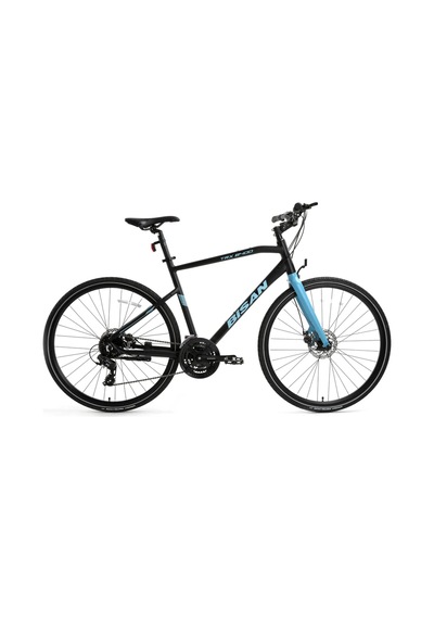 Bisan Trx 8400 28 Jant 24 Vites 700c 50k Şehir Bisikleti Mat Siyah Mavi