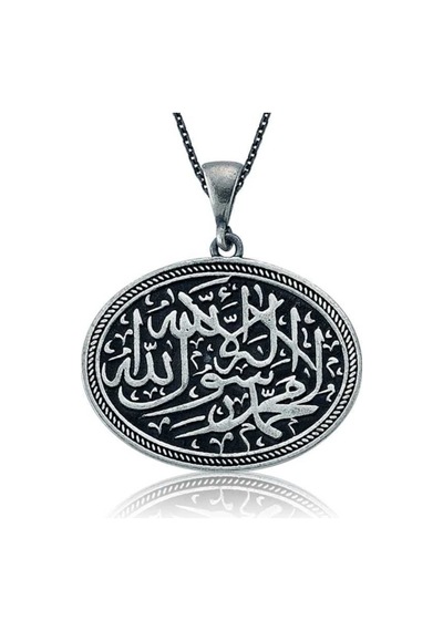 Gümüş Kelime-I Tevhid Kadın Kolye (72379796)