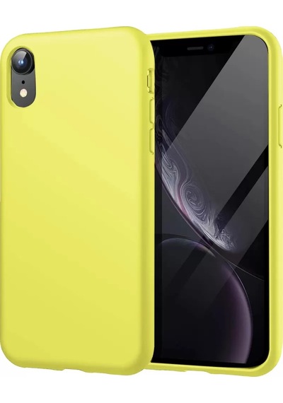 Newface Apple İphone Xr Kılıf First Silikon - Parlak Yeşil Parlak Sarı