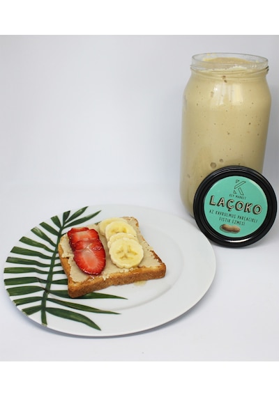 Laçoko Doğal Az Kavrulmuş Çiğ Parçacıklı Extra Crunchy Fıstık Ezmesi 4 x 1 KG