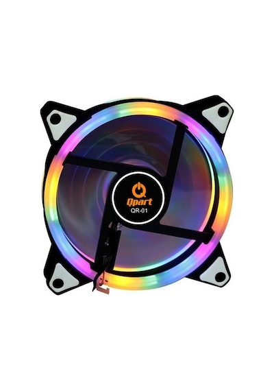 Qpart Qr 01 Rainbow 3 Pin Molex Kasa Fanı 12cm Kutulu