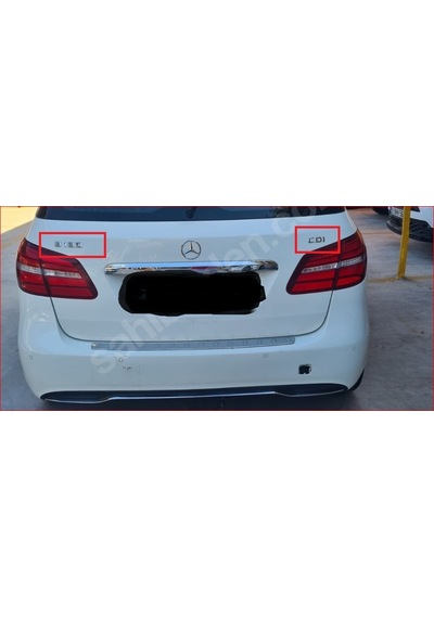 Mercedes B180 Ve Cdı Yeni Nesil Krom Bagaj Yazısı Seti 2'li Paket