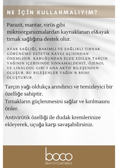 Boco Born In Cosmetics Çay Ağacı + Tarçın %100 Saf Uçucu Yağı 2 x 15 ML