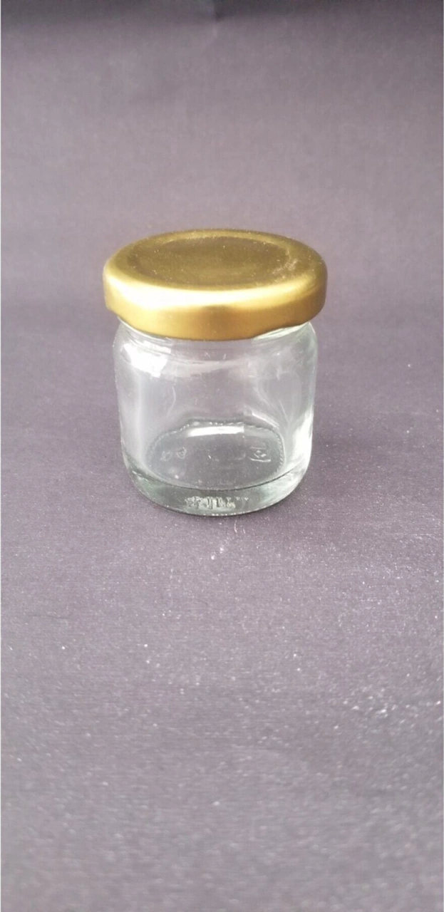29 Cc Şeffaf Cam Konserve Kavanozu Gold Kapaklı, 50 Adet, Cam Kavanoz, Konserve Kavanozu, Reçel Kavanozu, Bal Kavanozu, Saklama Kavanozu