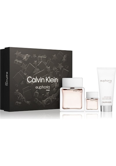 Calvin Klein Euphoria Erkek Parfüm EDT 100 ML + Euphoria Erkek Parfüm EDT 15 ML + Euphoria After Shave Balm 100 ML