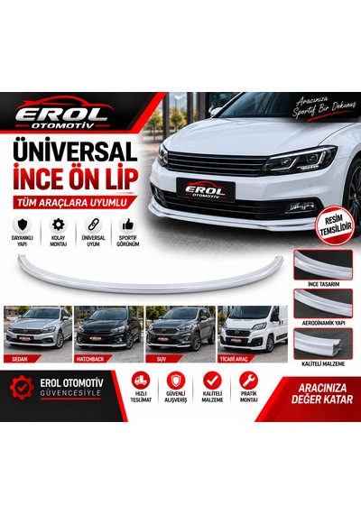 Universal Ön Lip İnce Beyaz