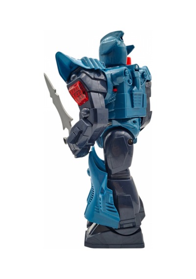 360 Derece Dönen Işıklı Müzikli Yürüyen Robot - Yüz Değiştiren Figür Oyuncak 28cm