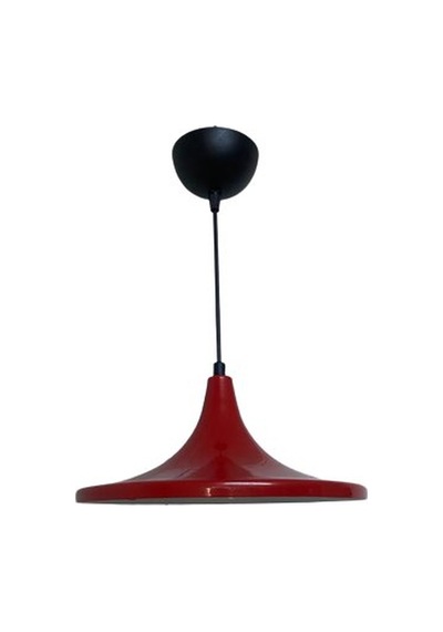 Rsylight Retro Metal Dekoratif Rustik Kırmızı Tekli Sarkıt Avize Çap 27 Cm-1464514652089 Beyaz