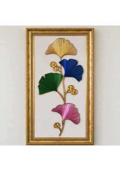 Renkli Yapraklar Filografi Tablo 54x97 Cm