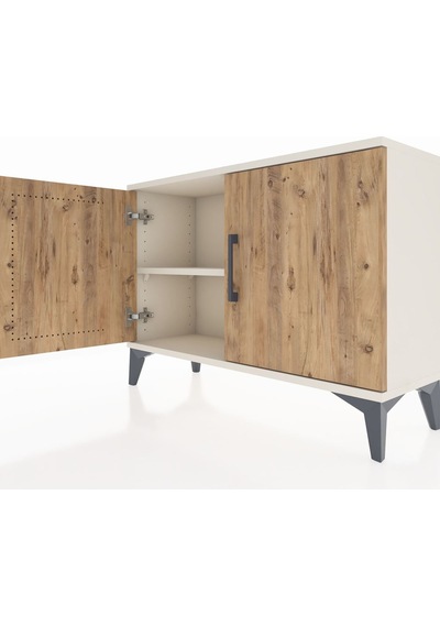 Arges Şifonyer Tek Raflı 2 Kapaklı 88x30x64 Aytaşı-çam Aytası