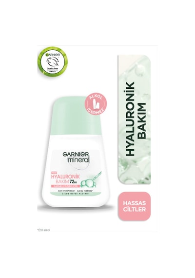 4 Adet Garnier Mineral Roll-on Hyaluronik Bakım 50 Ml