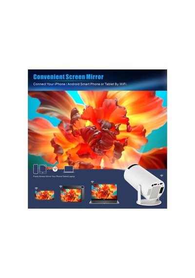 Lobo 4k Wireless Powered Projector + Game 2 İn1 Professional M300 Max Beyaz - 646693427