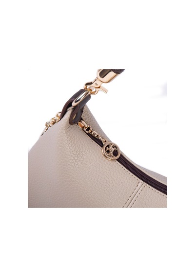 Nas Bag Kadın Mini Omuz Ve Çapraz Çanta Örgülü Askılı En: 23 Cm , Boy: 14 Cm Kum Kahve Lopez