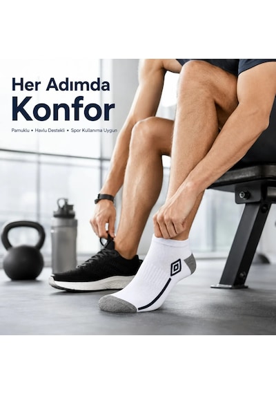 Çorap Giyim Erkek 6 Lı Spor Patik Çorap 39-44 Pamuklu Havlu Destekli Bilek Boy Beyaz Gri Çorap Giyim Erkek 6 Lı Spor Patik Çorap 39-44 Pamuklu Havlu Destekli Bilek Boy Beyaz Gri