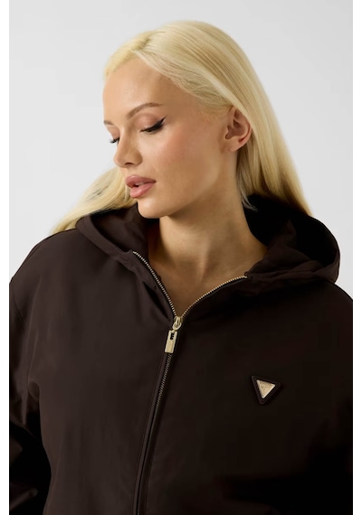 Guess Kapüşonlu Kahverengi Kadın Ceket V6yl11w2871