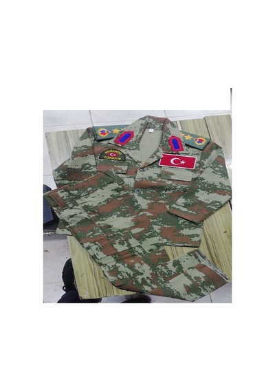 ŞAFAK25 KARA KUVVETLERİ ÇOCUK KOSTÜM Yeşil