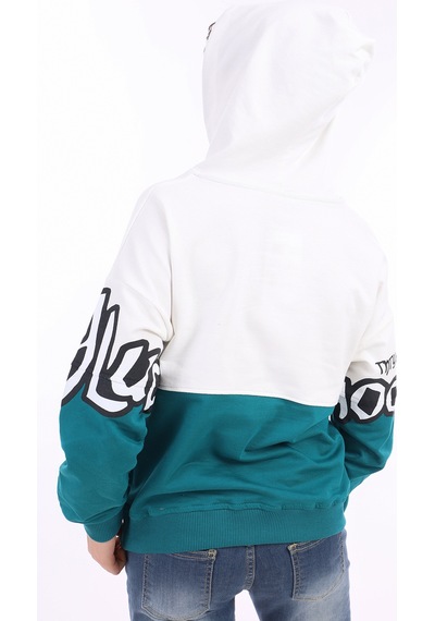 Toontoy Erkek Çocuk Baskılı Sweatshirt Petrol Mavi