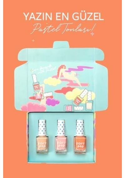 Pastel Soft Pop 3&apos Lü Oje Seti