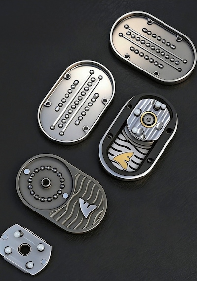 Shark Edc Slider Yeni Nesil Premium Stres Çarkı Black/gold