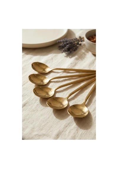 Northcity 6'lı Lüks Gold Paslanmaz Çelik Yemek Kaşığı Seti 21 Cm - Northcity
